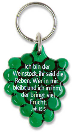 Schlüsselanhänger "Weintraube" - grün