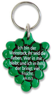Schlüsselanhänger "Weintraube" - grün Schlüsselanhänger "Weintraube" - grün