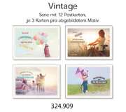 Postkartenserie Vintage neutral, 12 Stück Postkartenserie Vintage neutral, 12 Stück