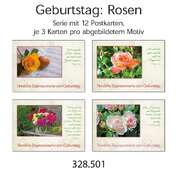 Postkartenserie Geburtstag, 12 Stück Postkartenserie Geburtstag, 12 Stück
