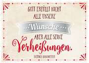 Dietrich Bonhoeffer - Postkartenserie "Gott erfüllt nicht" - 12 Stück Postkartenserie "Gott erfüllt nicht" - 12 Stück