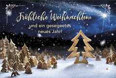 Faltkarte: Fröhliche Weihnachten