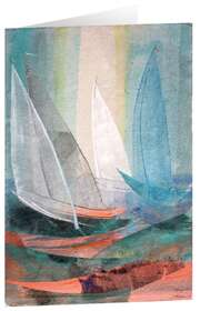 Jörgen Habedank - Kunstkarten "Lichtsegler am Abend" - 5 Stk. Kunstkarten "Lichtsegler am Abend" - 5 Stk.