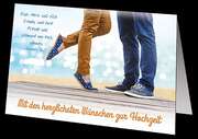 Faltkarten Hochzeit, 5 Stück Faltkarten Hochzeit, 5 Stück