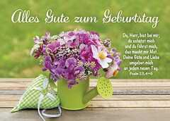 Postkarten: Du, Herr, bist bei mir - Geburtstag, 4 Stück Postkarten: Du, Herr, bist bei mir - Geburtstag, 4 Stück