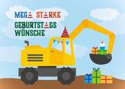 Postkarte - Megastarke Geburtstagswünsche Postkarte - Megastarke Geburtstagswünsche
