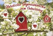 Faltkarte: Herzliche Segenswünsche zum Geburtstag Faltkarte: Herzliche Segenswünsche zum Geburtstag