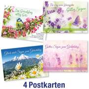 Postkartenserie: Geburtstag - gemischte Naturmotive 4 Stk. Postkartenserie: Geburtstag - gemischte Naturmotive 4 Stk.