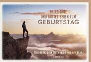 Faltkarte "Zum Geburtstag"/Bergsteiger Faltkarte "Zum Geburtstag"/Bergsteiger