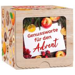Adventskalender Roll-Box "Genussworte für den Advent" Adventskalender Roll-Box "Genussworte für den Advent"