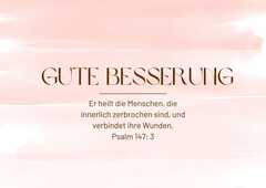 Postkarte "Gute Besserung" Postkarte "Gute Besserung"