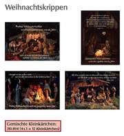 Kleinkärtchenserie Weihnachtskrippe, 12 Stück Kleinkärtchenserie Weihnachtskrippe, 12 Stück
