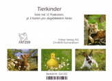 Postkartenserie Tierkinder, 12 Stück