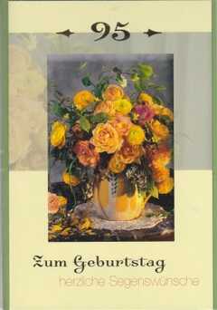 Faltkarten 95. Geburtstag - 5 Stück Faltkarten 95. Geburtstag - 5 Stück