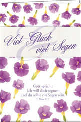 Faltkarte "Viel Glück und Segen" - Segenswunsch Faltkarte "Viel Glück und Segen" - Segenswunsch