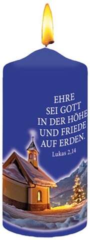Foto-Kerze "Ehre sei Gott in der Höhe" - Small Foto-Kerze "Ehre sei Gott in der Höhe" - Small