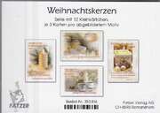 Kleinkärtchenserie Weihnachtskerzen, 12 Stück Kleinkärtchenserie Weihnachtskerzen, 12 Stück