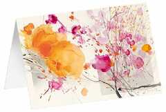 Kunstkarten "Blütenfülle" - 5 Stück