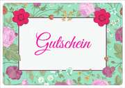 Gutschein - Faltkarte Gutschein - Faltkarte