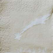 Serviette "Sternprägung" creme Serviette "Sternprägung" creme