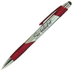 Kugelschreiber mit Touchpen "Sei behütet", rot - 10er Beutel